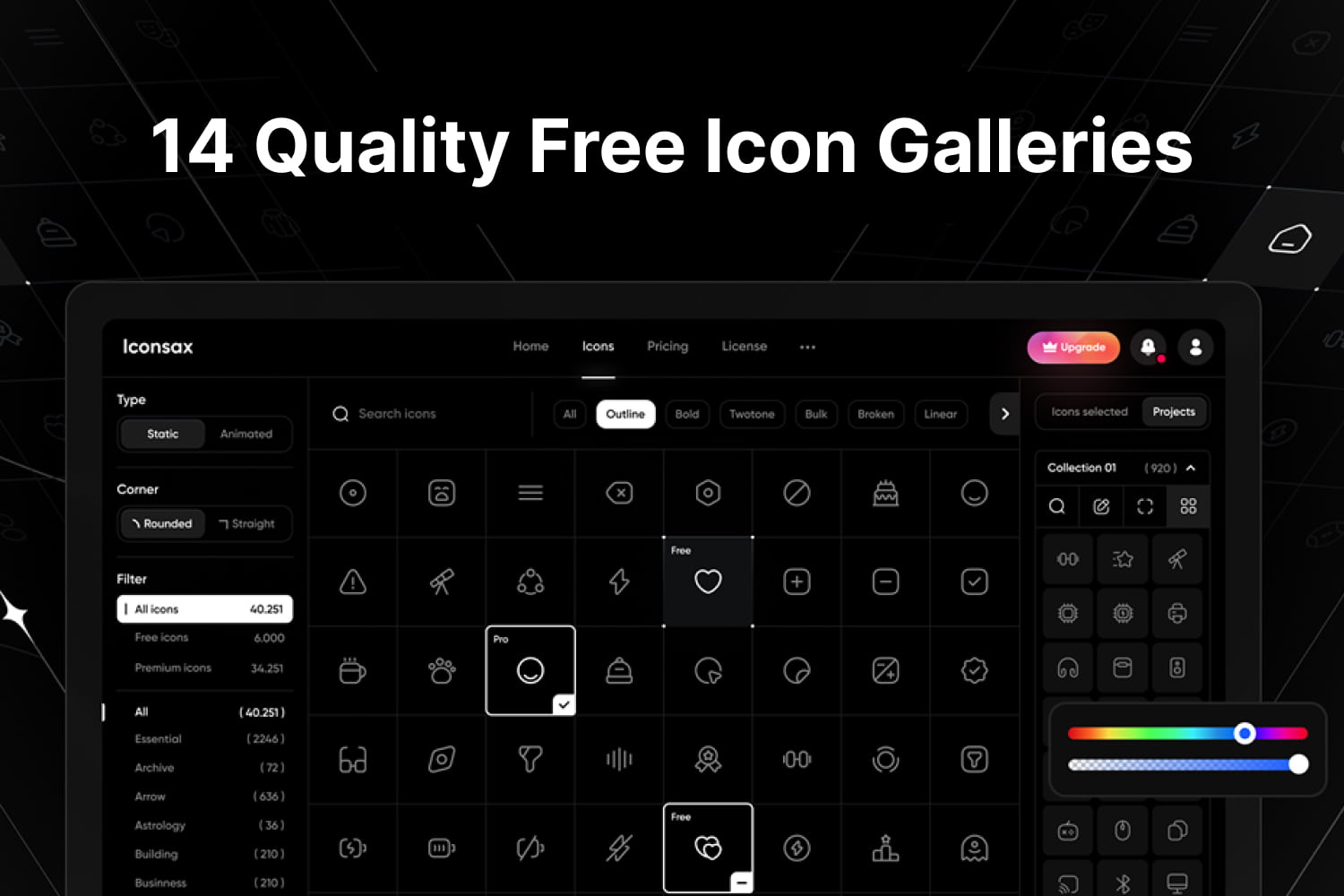 14 free icon library recommendations